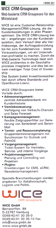 Produktbeschreibung im ISIS Linux Report